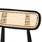 Baxton Studio Tarana Mid-Century Modern Cream Fabric and Black Finished Wood 2-Piece Dining Chair Set 234-2PC-13297-ZORO - alternate 5